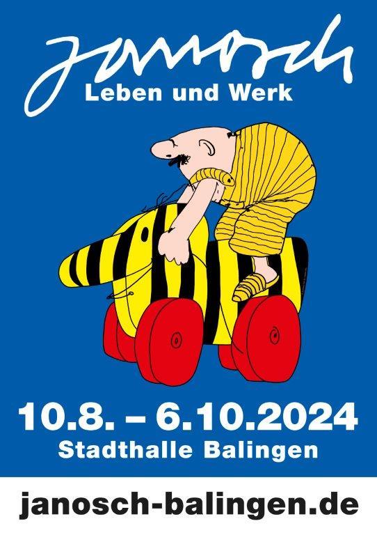 Ausstellungsplakat Janosch Leben und Werk Balingen -signiert