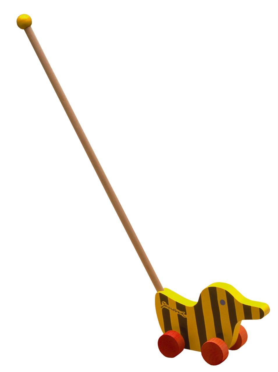 Tigerente groß mit Schiebestab